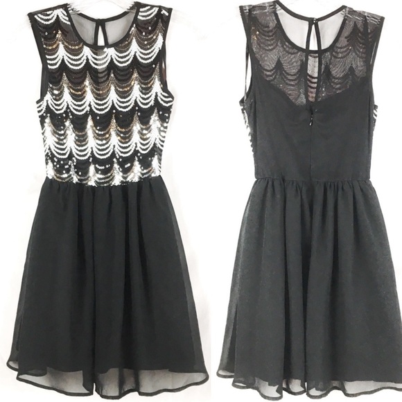 Black Dress with Sequins - As U Wish - Picture 11 of 12